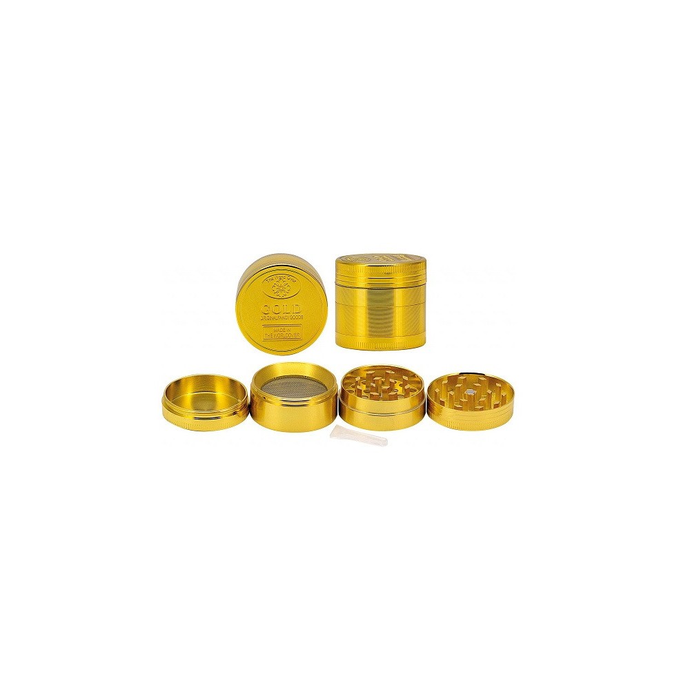 Młynek metalowy Golden Coin - 4 częściowy 40 mm (nr 11289)
