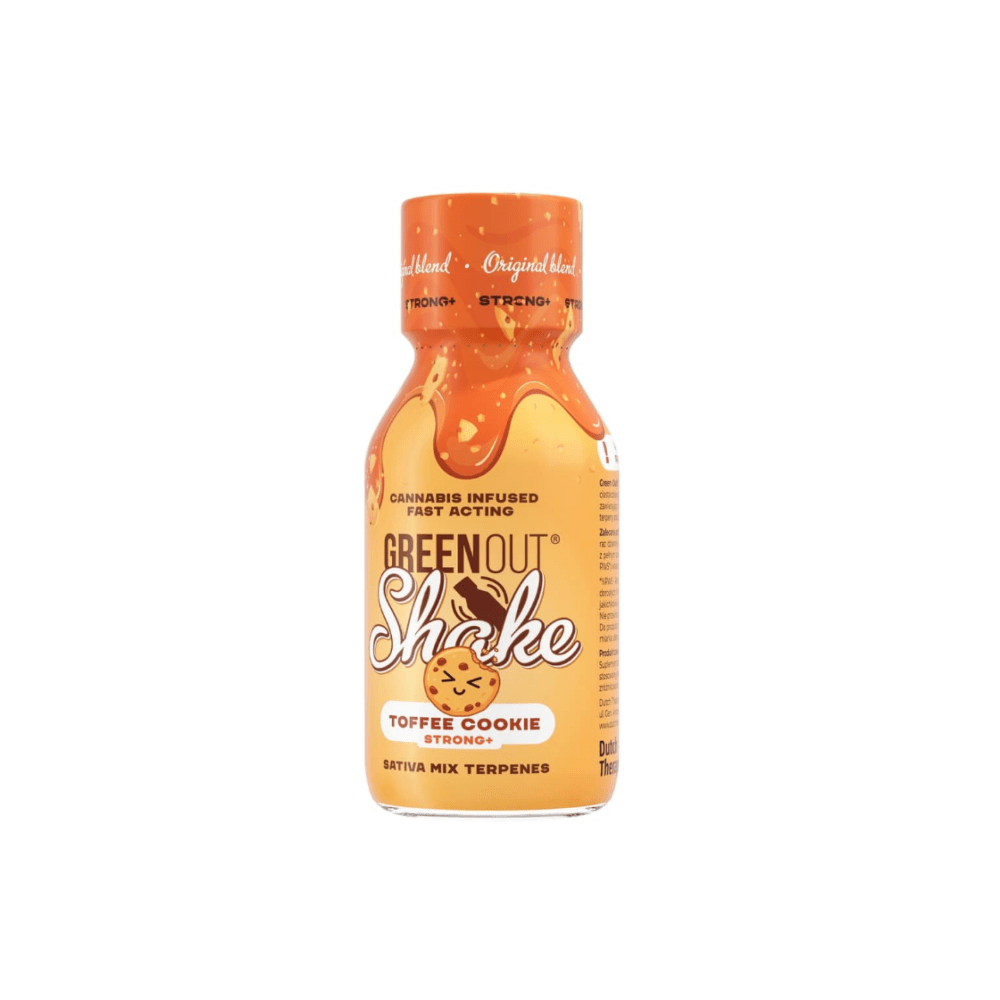 SHOT KONOPNY GREEN OUT® - SHAKE -  TOFFEE COOKIE - STRONG +